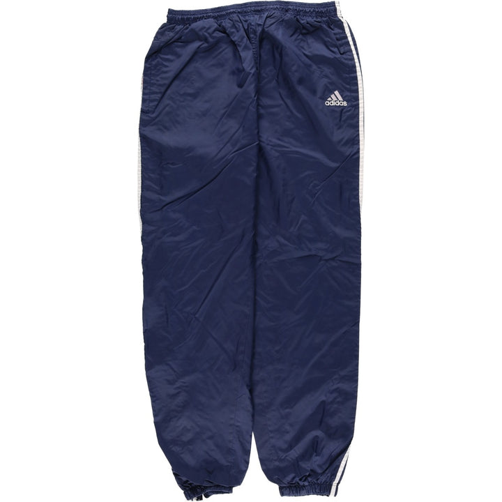 Vintage 90'S Adidas nylon pants, crinkle pants, men's size XL Nylon navy blue type Vintage Second Hand