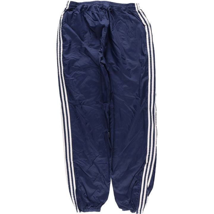 Vintage 90'S Adidas nylon pants, crinkle pants, men's size XL Nylon navy blue type Vintage Second Hand