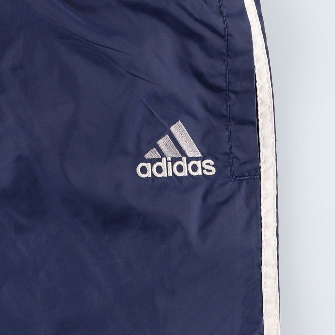 Vintage 90'S Adidas nylon pants, crinkle pants, men's size XL Nylon navy blue type Vintage Second Hand