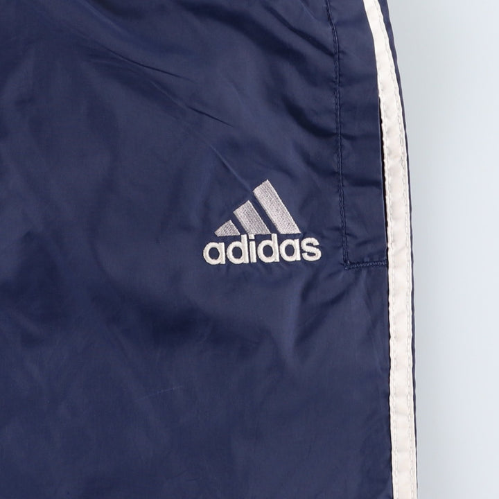 Vintage 90'S Adidas nylon pants, crinkle pants, men's size XL Nylon navy blue type Vintage Second Hand