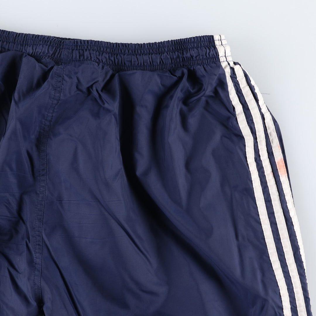 Vintage 90'S Adidas nylon pants, crinkle pants, men's size XL Nylon navy blue type Vintage Second Hand