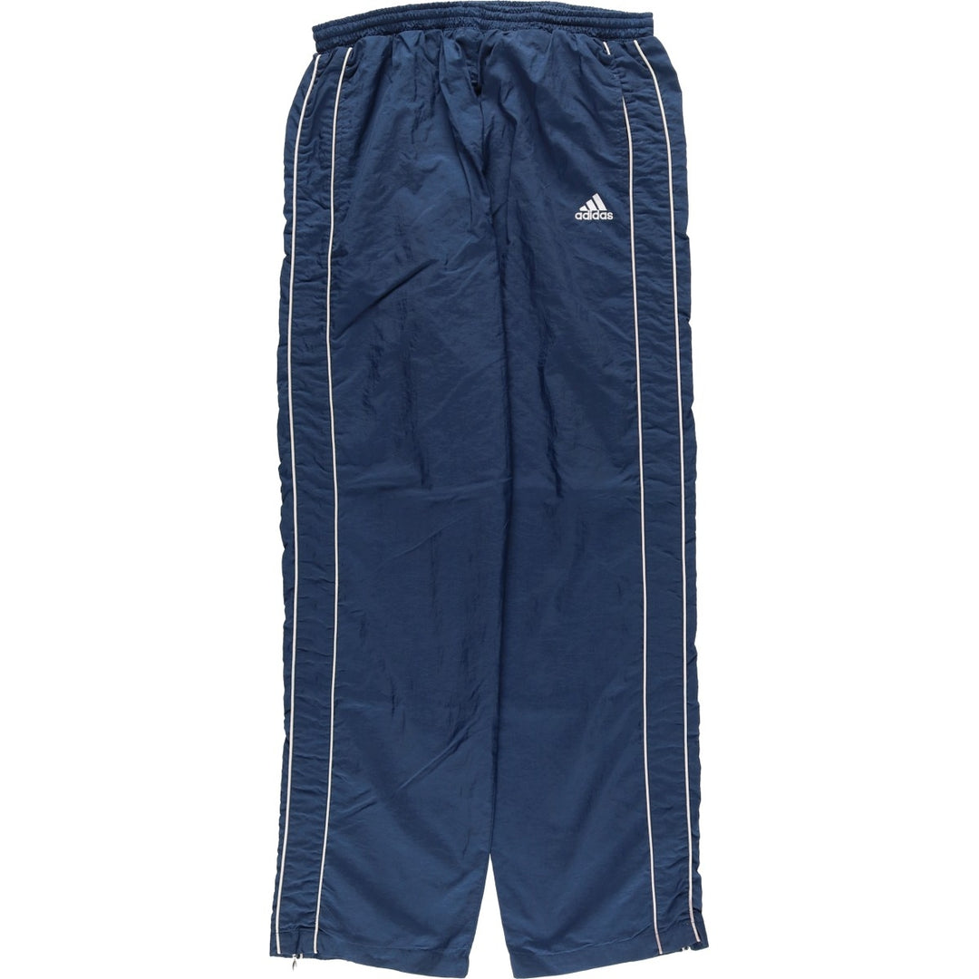 Vintage 90'S Adidas nylon pants, crinkle pants, men's size XL Nylon navy blue type Vintage Second Hand