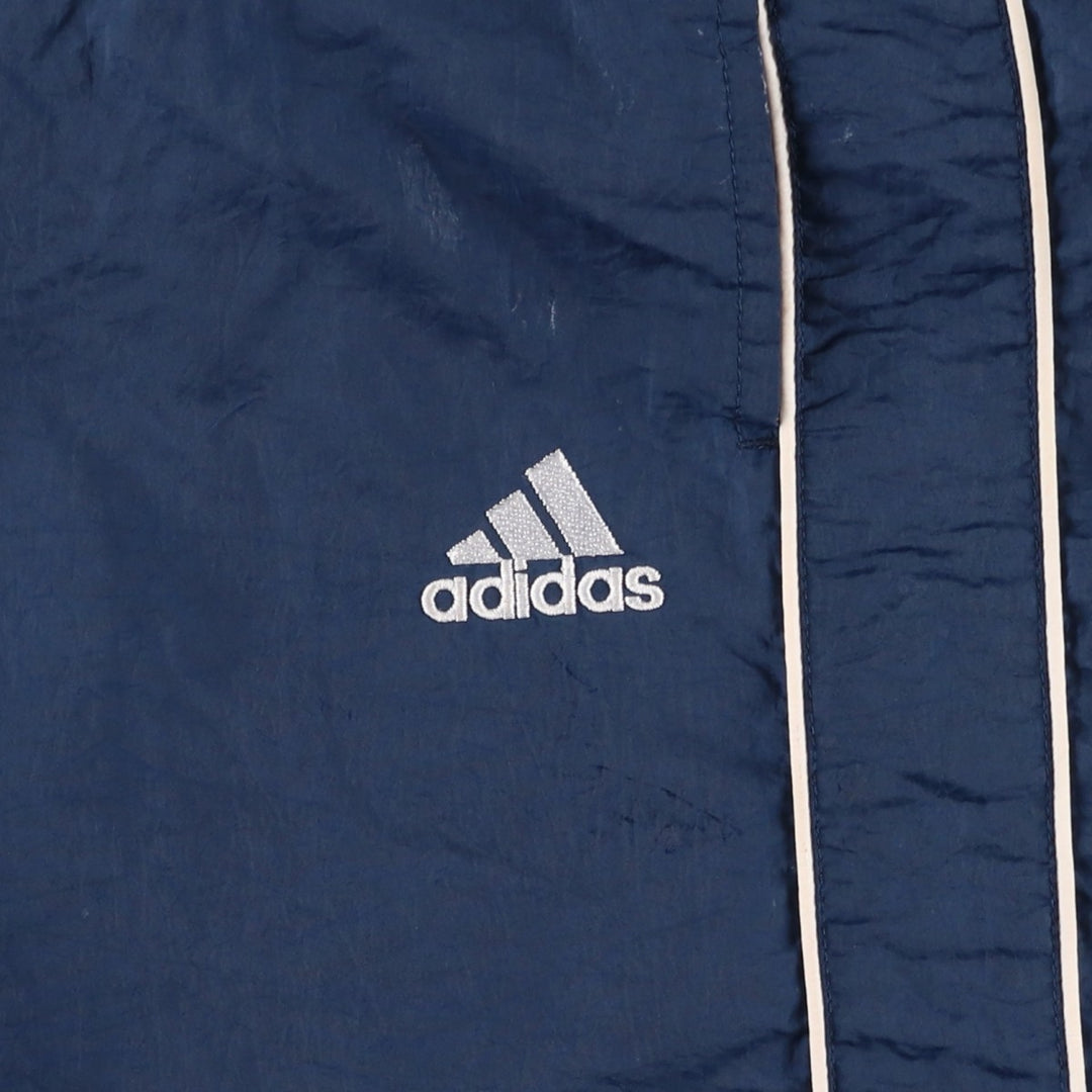 Vintage 90'S Adidas nylon pants, crinkle pants, men's size XL Nylon navy blue type Vintage Second Hand