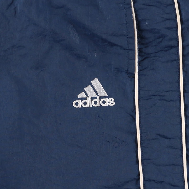 Vintage 90'S Adidas nylon pants, crinkle pants, men's size XL Nylon navy blue type Vintage Second Hand