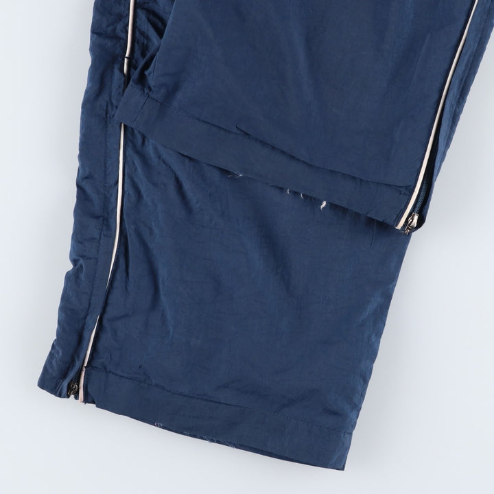 Vintage 90'S Adidas nylon pants, crinkle pants, men's size XL Nylon navy blue type Vintage Second Hand