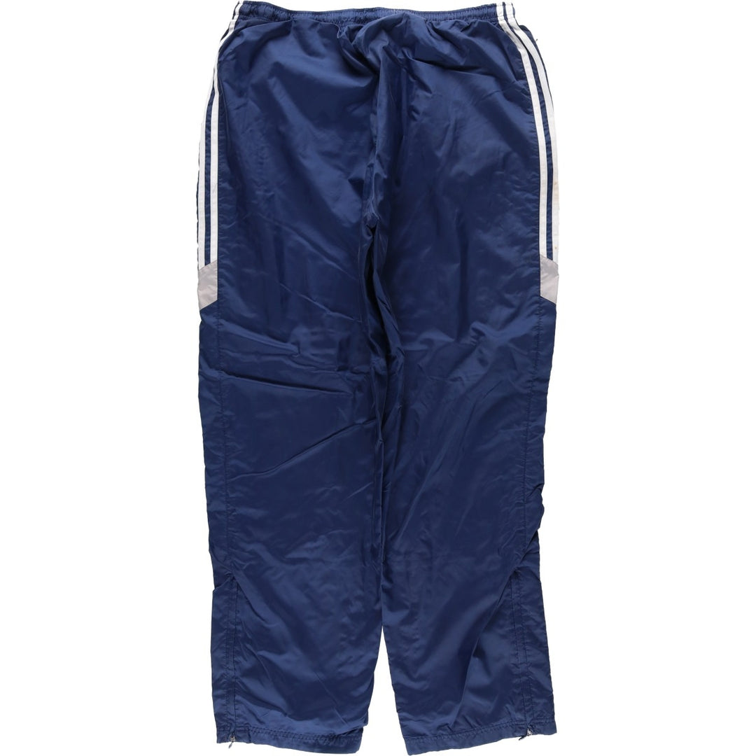Vintage 90'S Adidas nylon pants, crinkle pants, men's size XL Nylon navy blue type Vintage Second Hand