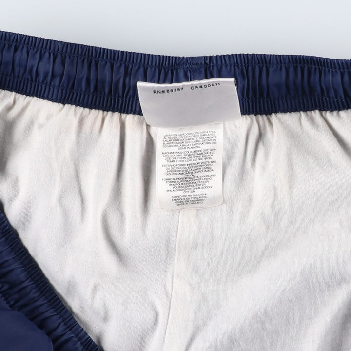 Vintage 90'S Adidas nylon pants, crinkle pants, men's size XL Nylon navy blue type Vintage Second Hand