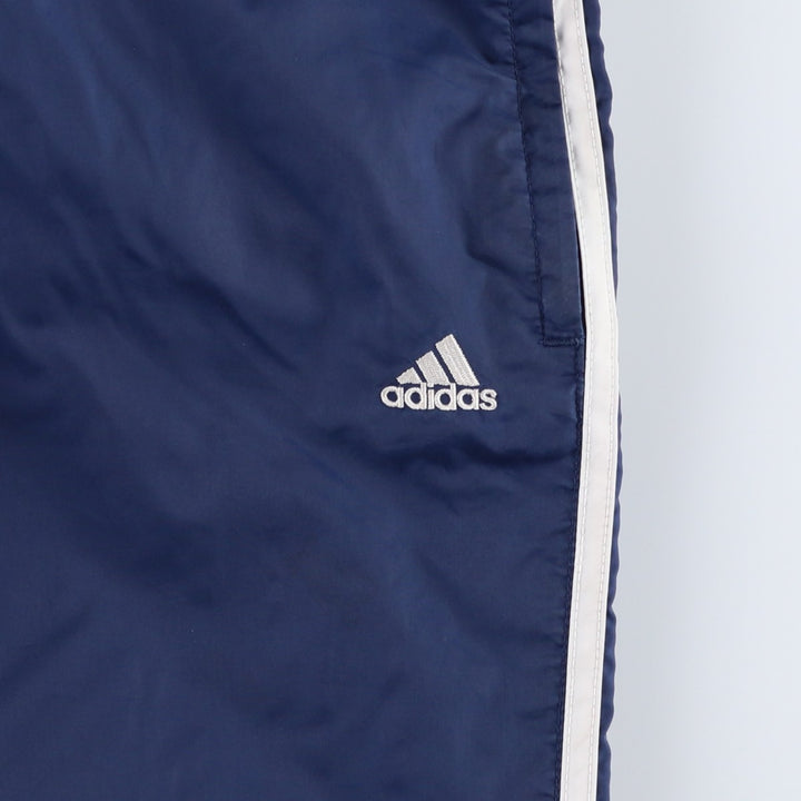 Vintage 90'S Adidas nylon pants, crinkle pants, men's size XL Nylon navy blue type Vintage Second Hand