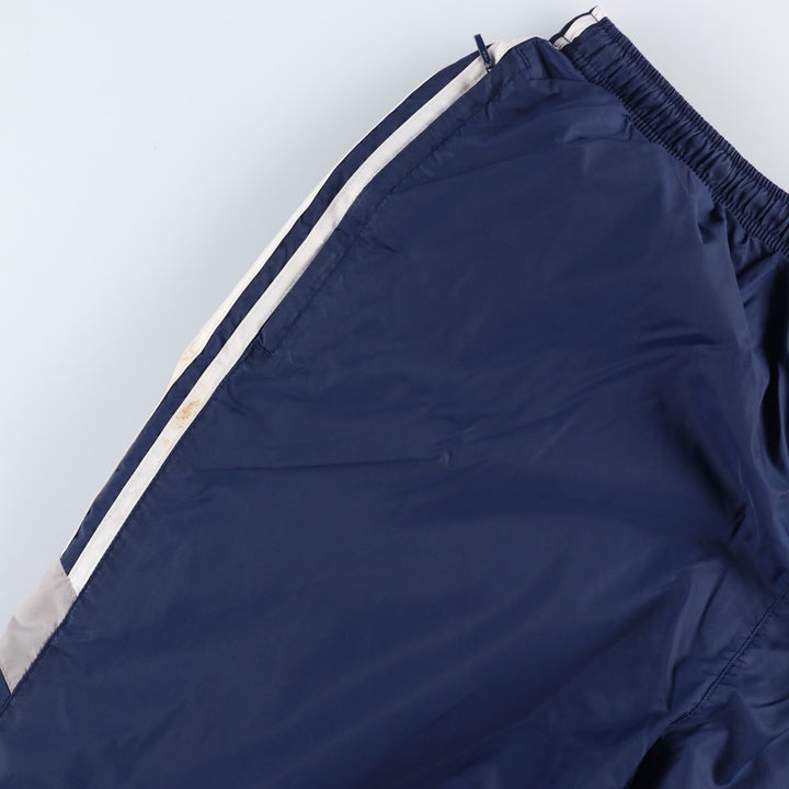 Vintage 90'S Adidas nylon pants, crinkle pants, men's size XL Nylon navy blue type Vintage Second Hand
