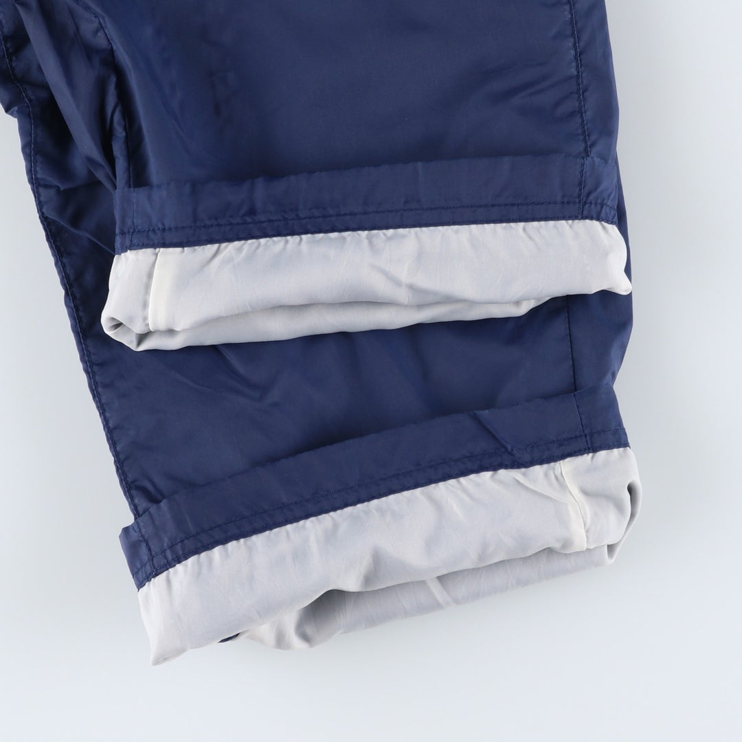 Vintage 90'S Adidas nylon pants, crinkle pants, men's size XL Nylon navy blue type Vintage Second Hand