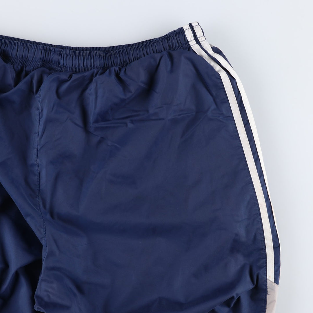 Vintage 90'S Adidas nylon pants, crinkle pants, men's size XL Nylon navy blue type Vintage Second Hand