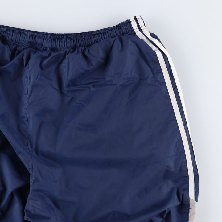 Vintage 90'S Adidas nylon pants, crinkle pants, men's size XL Nylon navy blue type Vintage Second Hand