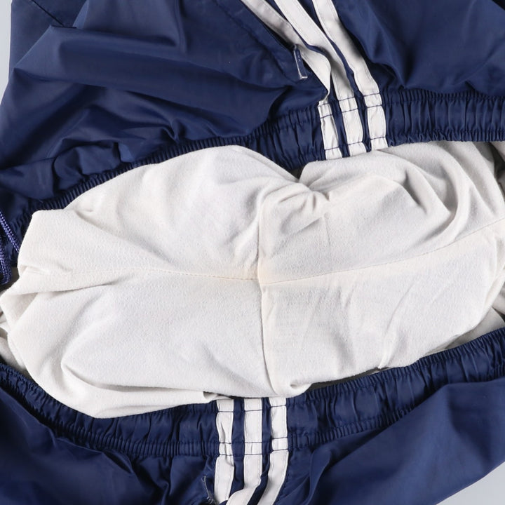Vintage 90'S Adidas nylon pants, crinkle pants, men's size XL Nylon navy blue type Vintage Second Hand