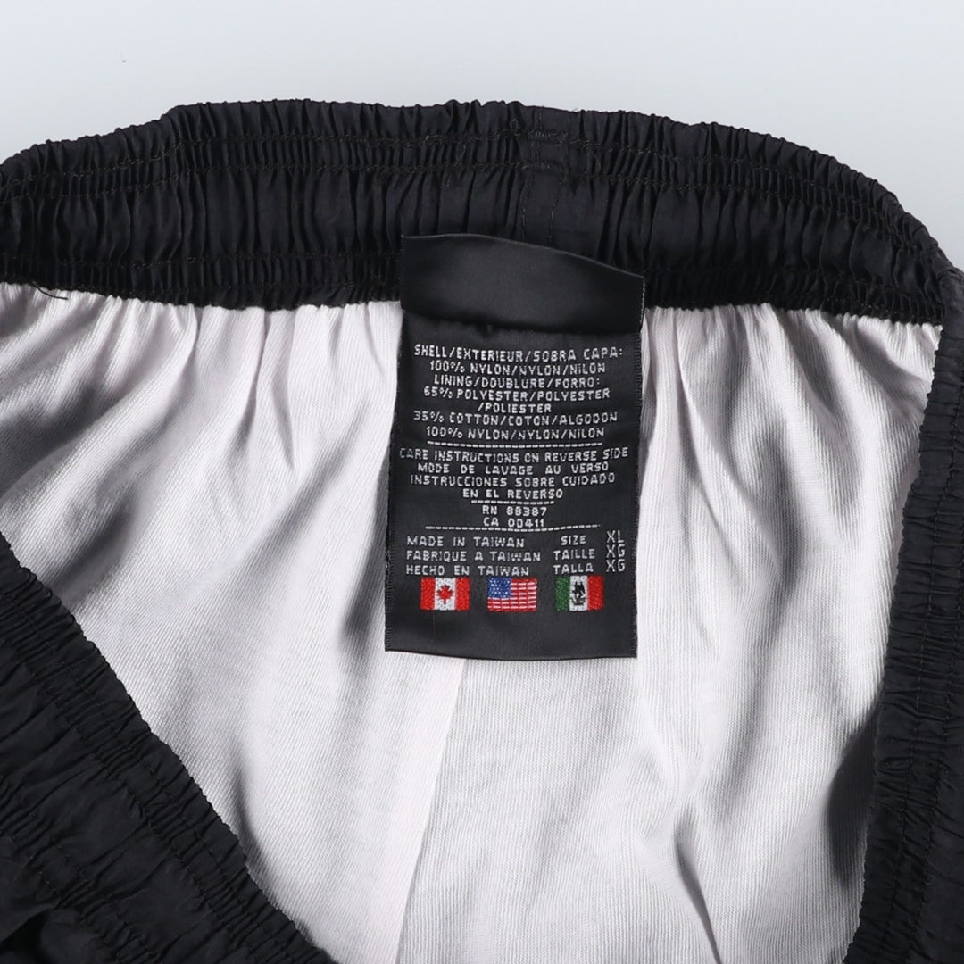Vintage 90'S Adidas nylon pants, crinkle pants, men's size XL Nylon black type Vintage Second Hand
