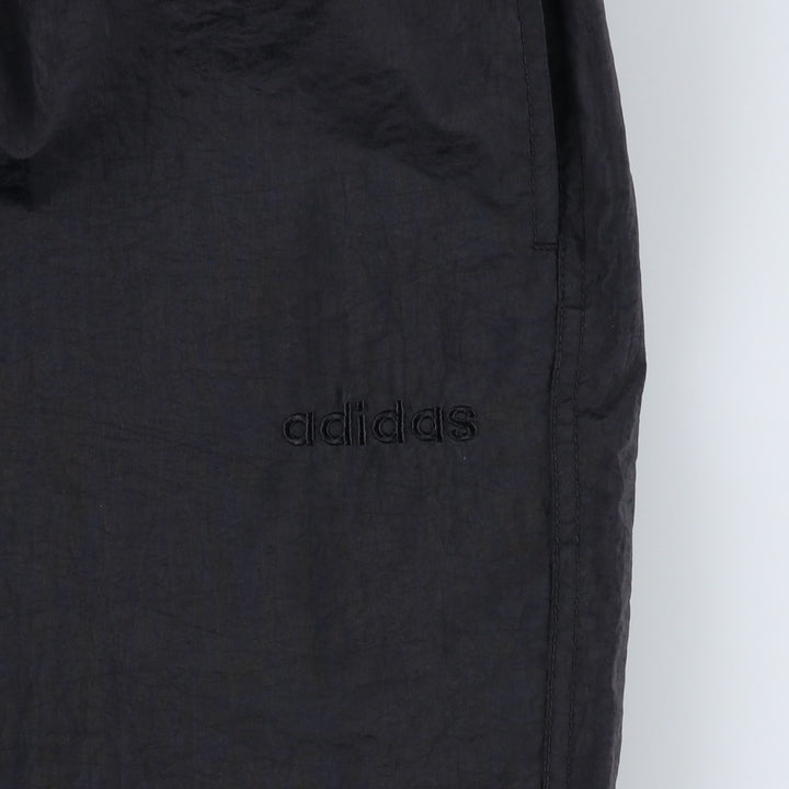 Vintage 90'S Adidas nylon pants, crinkle pants, men's size XL Nylon black type Vintage Second Hand
