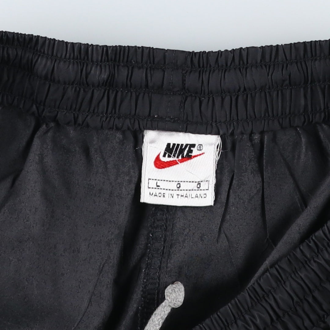 90'S Nike Nylon Shaka Shaka Pants, Men's Size L, Vintage Nylon black type Vintage Second Hand