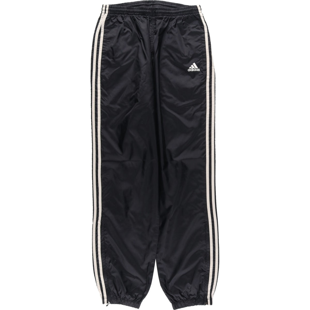 90'S Adidas nylon pants, rustling pants, men's size M, vintage Nylon black type Vintage Second Hand