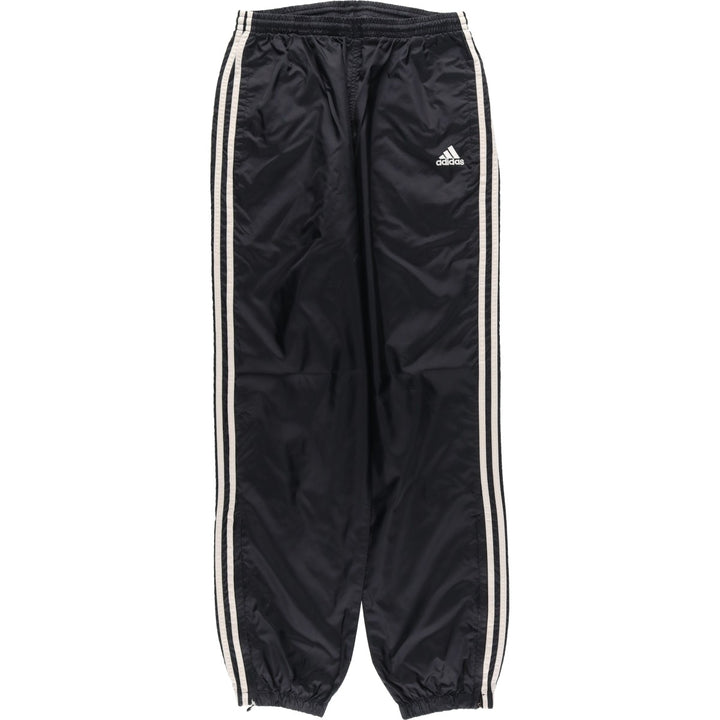 90'S Adidas nylon pants, rustling pants, men's size M, vintage Nylon black type Vintage Second Hand
