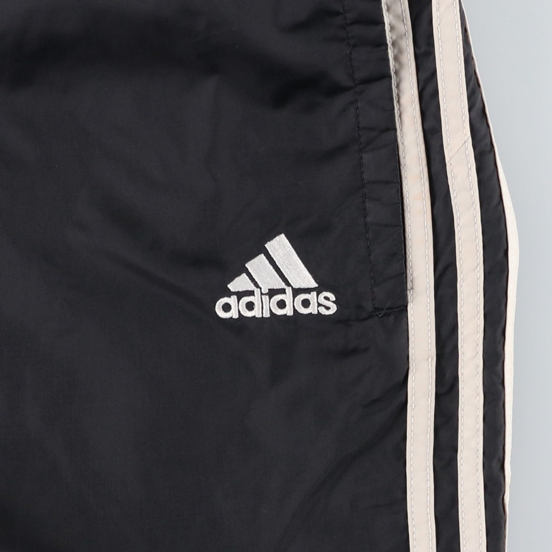 90'S Adidas nylon pants, rustling pants, men's size M, vintage Nylon black type Vintage Second Hand