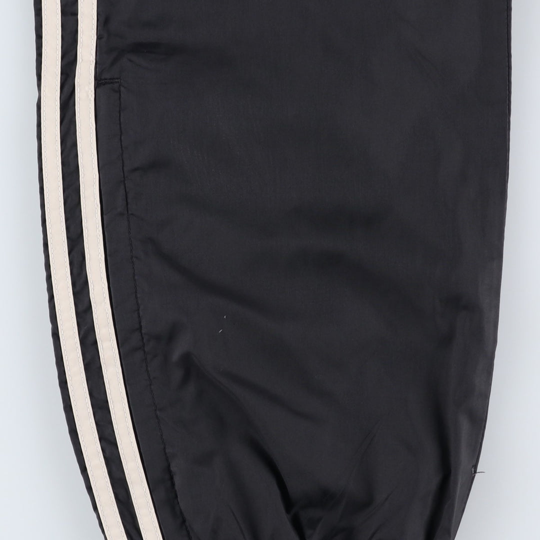 90'S Adidas nylon pants, rustling pants, men's size M, vintage Nylon black type Vintage Second Hand