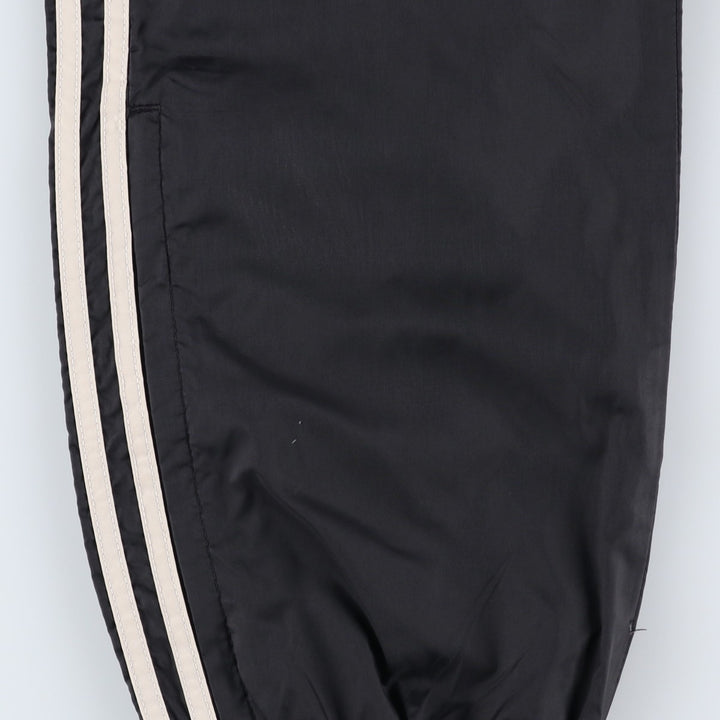 90'S Adidas nylon pants, rustling pants, men's size M, vintage Nylon black type Vintage Second Hand