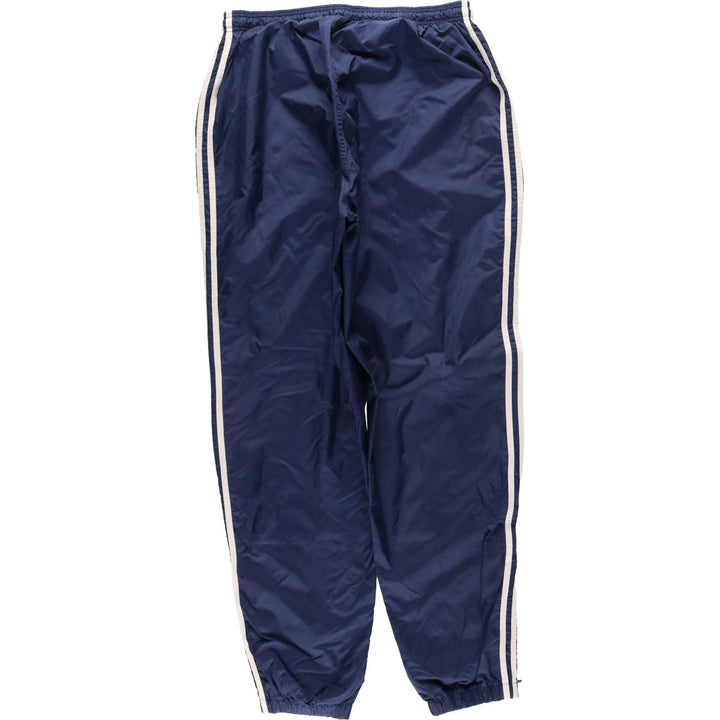 Vintage 90'S Adidas nylon pants, crinkle pants, men's size XL unclear blue type Vintage Second Hand