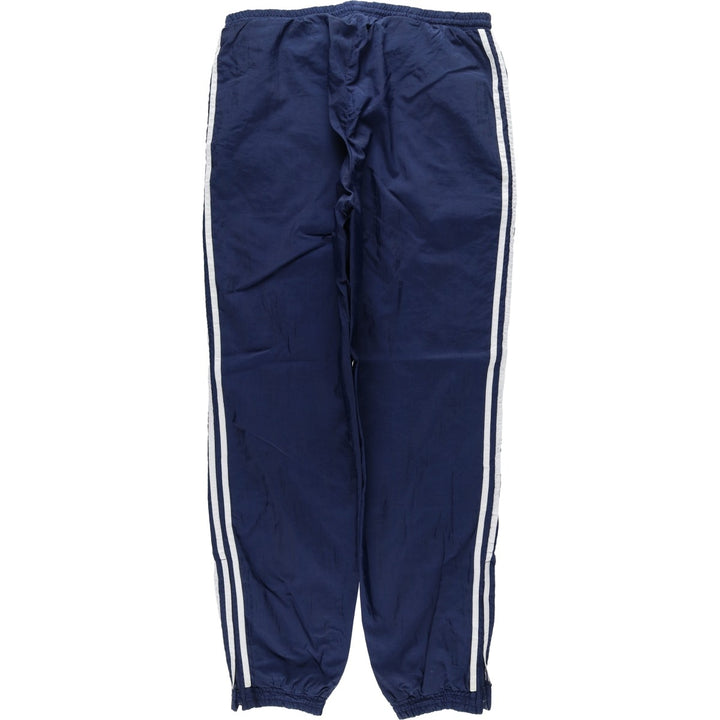 Adidas warm-up pants, nylon pants, rustling pants, men's size M polyester navy blue type Vintage Second Hand