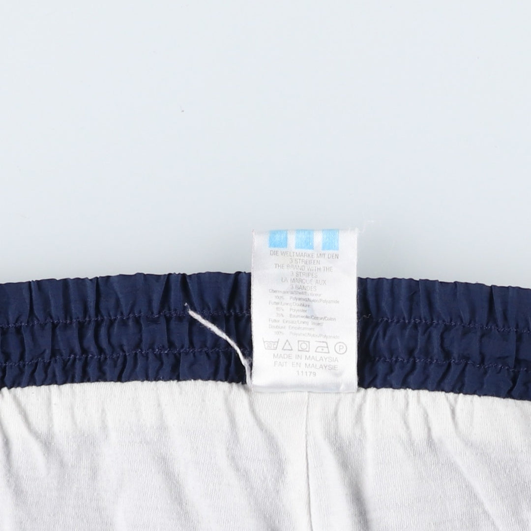 Adidas warm-up pants, nylon pants, rustling pants, men's size M polyester navy blue type Vintage Second Hand