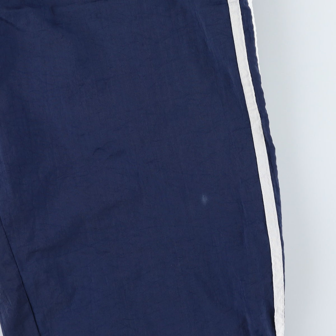 Adidas warm-up pants, nylon pants, rustling pants, men's size M polyester navy blue type Vintage Second Hand