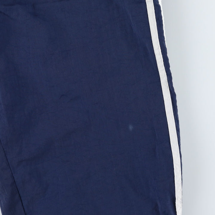 Adidas warm-up pants, nylon pants, rustling pants, men's size M polyester navy blue type Vintage Second Hand