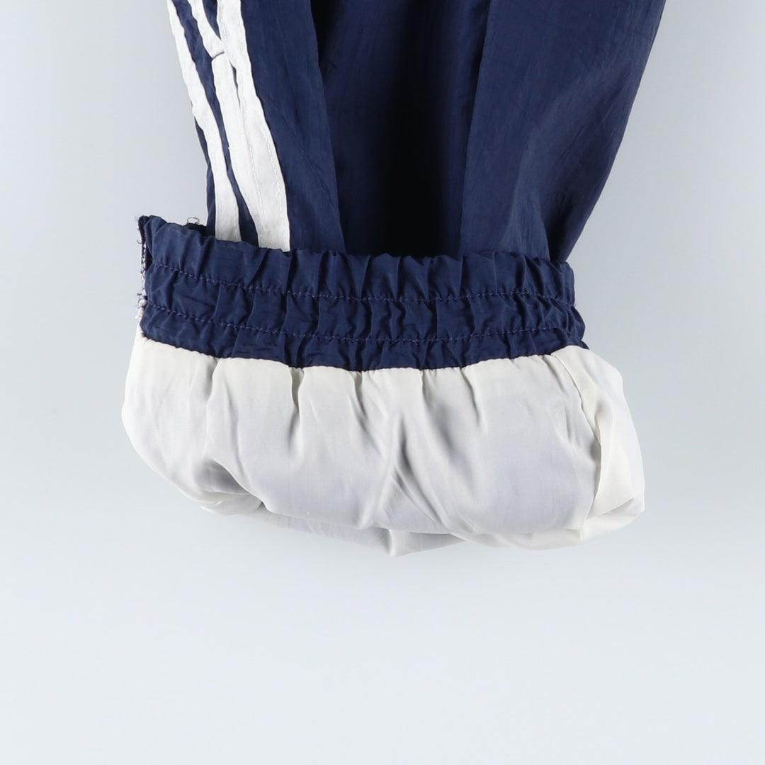 Adidas warm-up pants, nylon pants, rustling pants, men's size M polyester navy blue type Vintage Second Hand