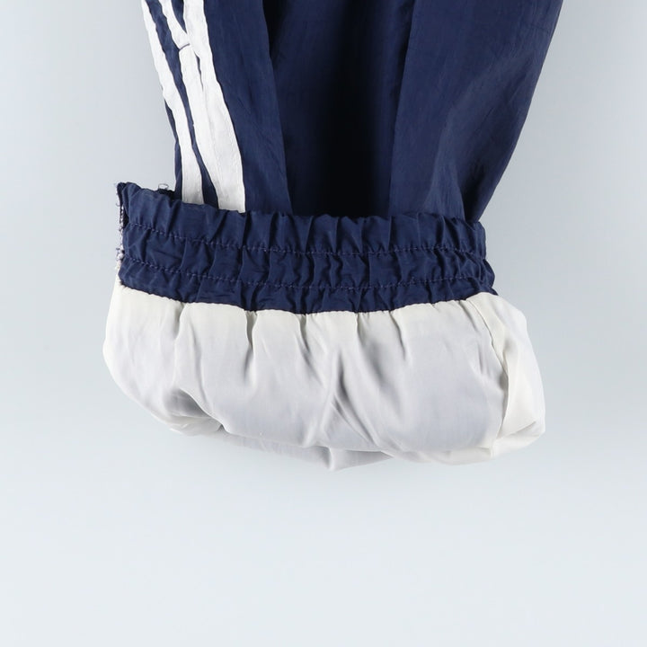 Adidas warm-up pants, nylon pants, rustling pants, men's size M polyester navy blue type Vintage Second Hand