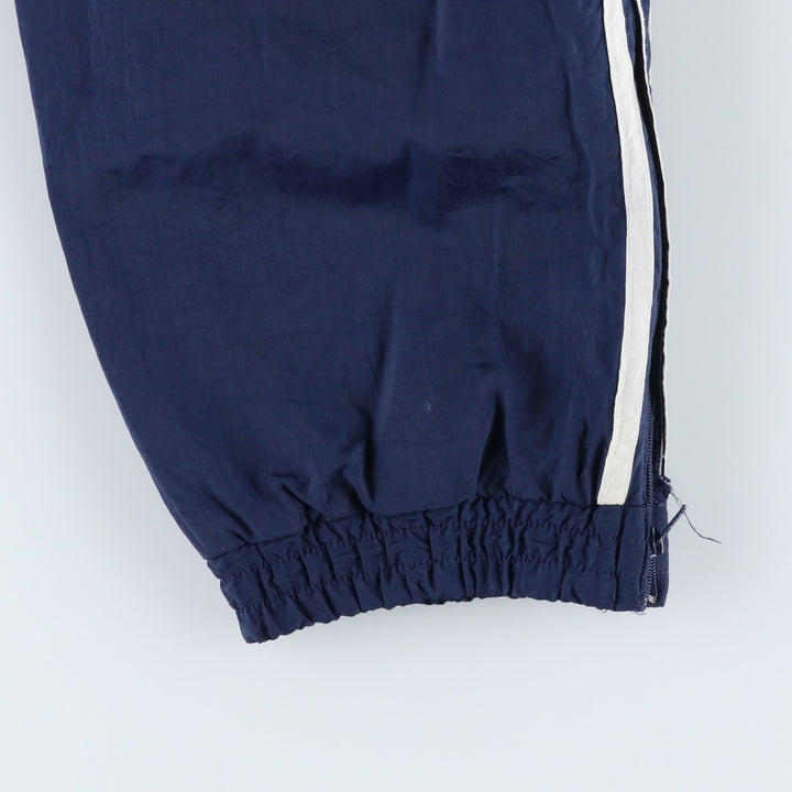 Adidas warm-up pants, nylon pants, rustling pants, men's size M polyester navy blue type Vintage Second Hand
