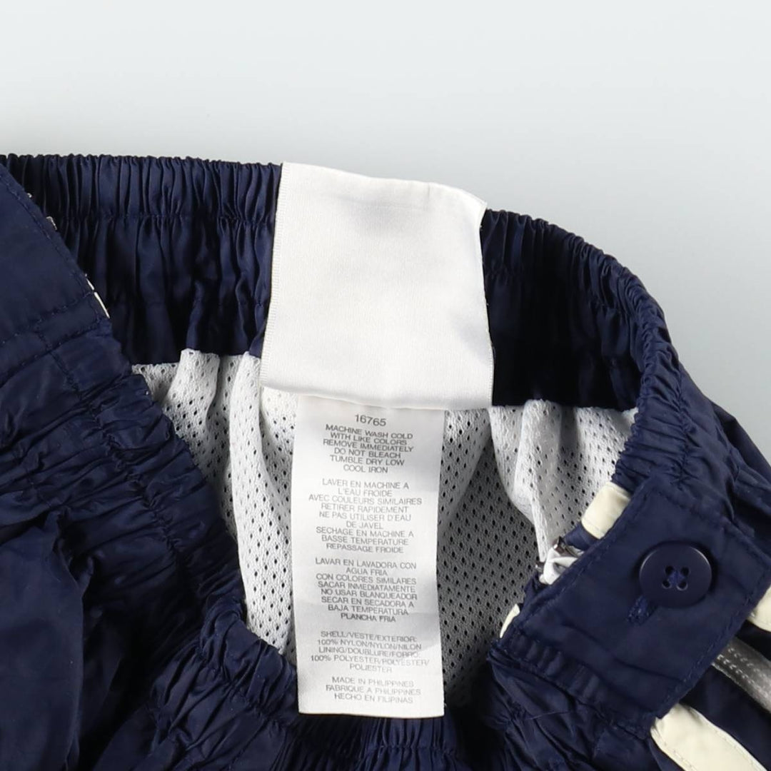 90s-00'S Adidas nylon pants, crinkly fabric, women's size M (approx.) Nylon navy blue type Vintage Second Hand