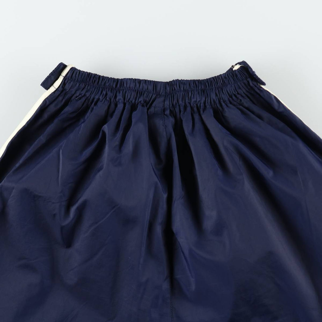 90s-00'S Adidas nylon pants, crinkly fabric, women's size M (approx.) Nylon navy blue type Vintage Second Hand