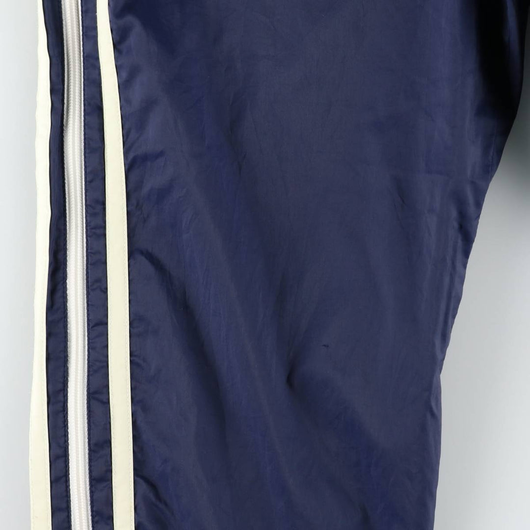 90s-00'S Adidas nylon pants, crinkly fabric, women's size M (approx.) Nylon navy blue type Vintage Second Hand