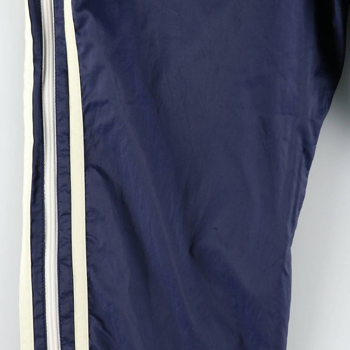 90s-00'S Adidas nylon pants, crinkly fabric, women's size M (approx.) Nylon navy blue type Vintage Second Hand