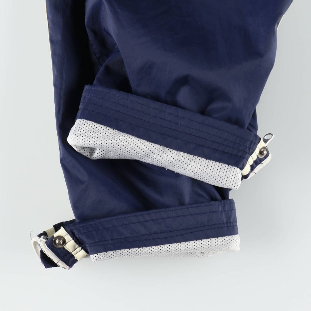 90s-00'S Adidas nylon pants, crinkly fabric, women's size M (approx.) Nylon navy blue type Vintage Second Hand