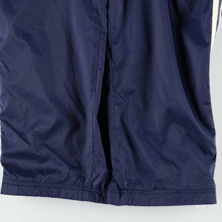 90s-00'S Adidas nylon pants, crinkly fabric, women's size M (approx.) Nylon navy blue type Vintage Second Hand