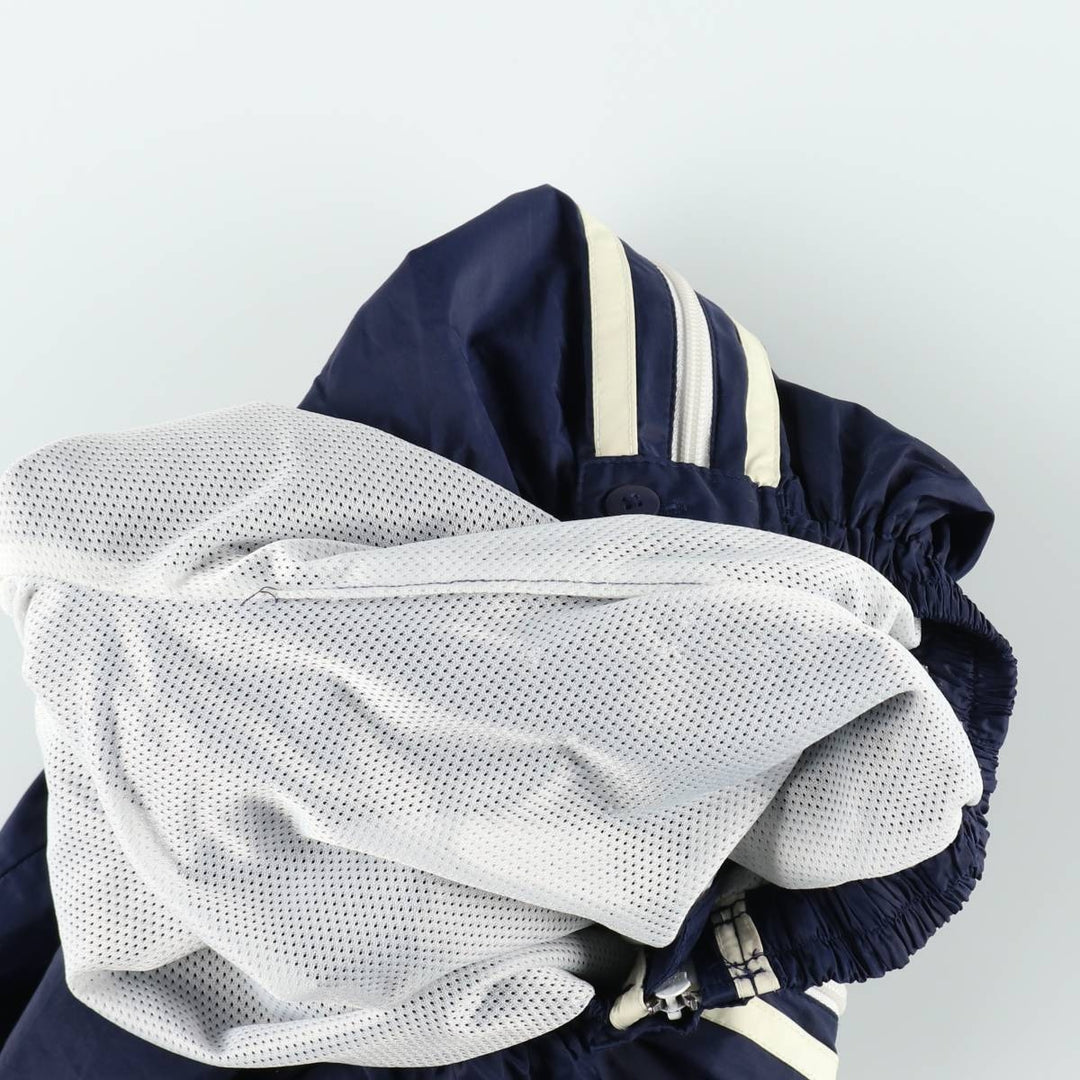 90s-00'S Adidas nylon pants, crinkly fabric, women's size M (approx.) Nylon navy blue type Vintage Second Hand
