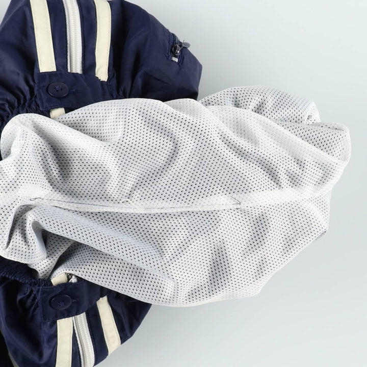 90s-00'S Adidas nylon pants, crinkly fabric, women's size M (approx.) Nylon navy blue type Vintage Second Hand