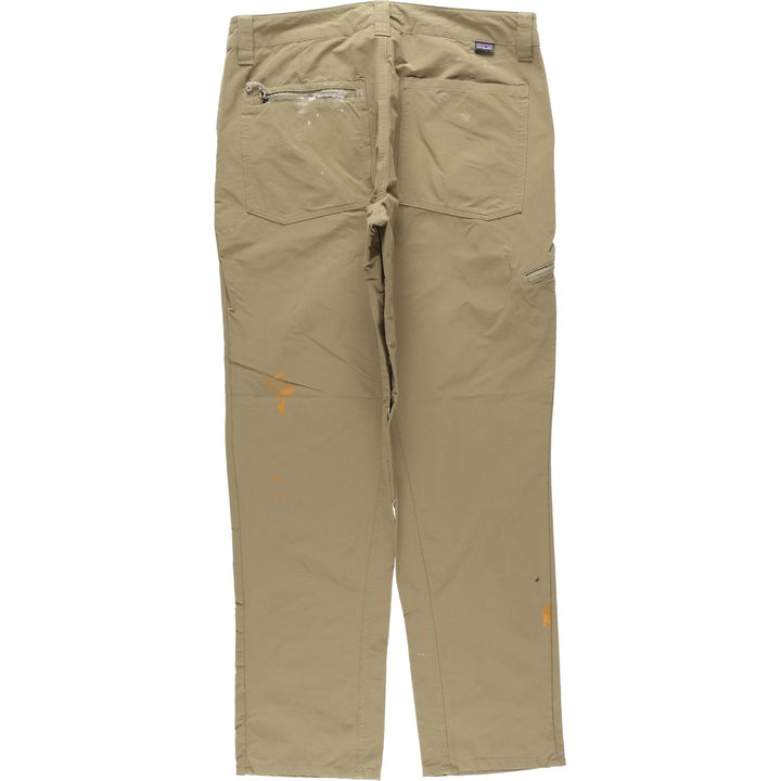 Patagonia Quantary Pants 55176FA20 Nylon Pants, Windbreaker Pants, Men's W34 equivalent Nylon Beige type Vintage Second Hand