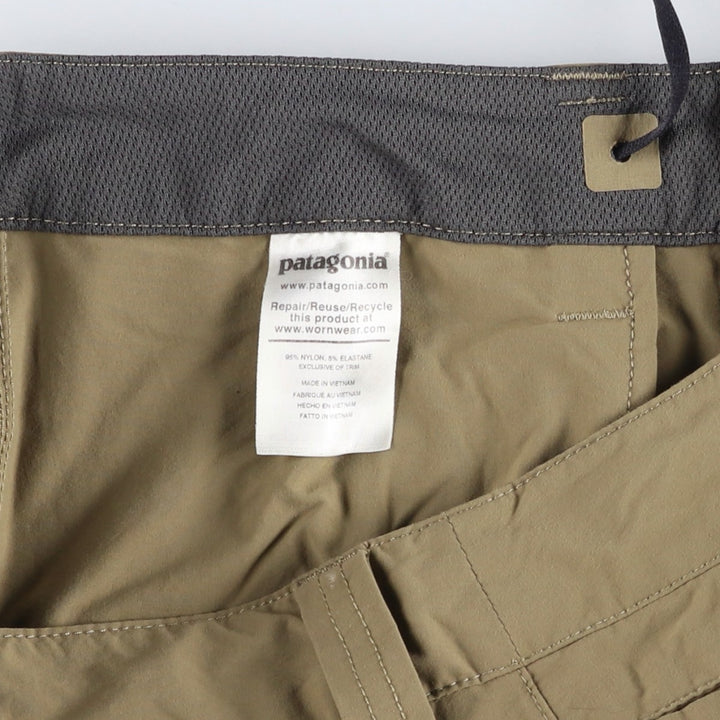 Patagonia Quantary Pants 55176FA20 Nylon Pants, Windbreaker Pants, Men's W34 equivalent Nylon Beige type Vintage Second Hand