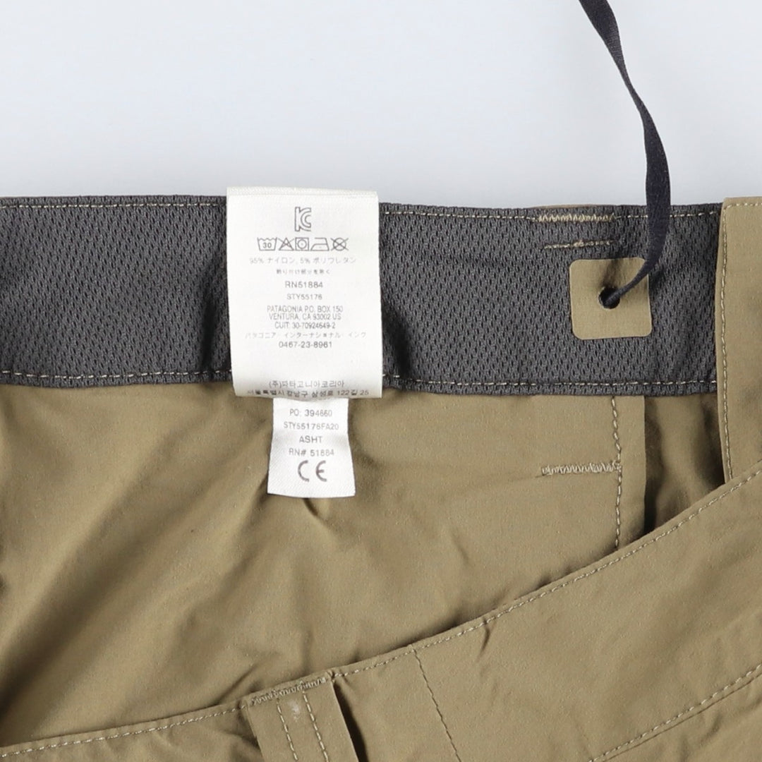 Patagonia Quantary Pants 55176FA20 Nylon Pants, Windbreaker Pants, Men's W34 equivalent Nylon Beige type Vintage Second Hand