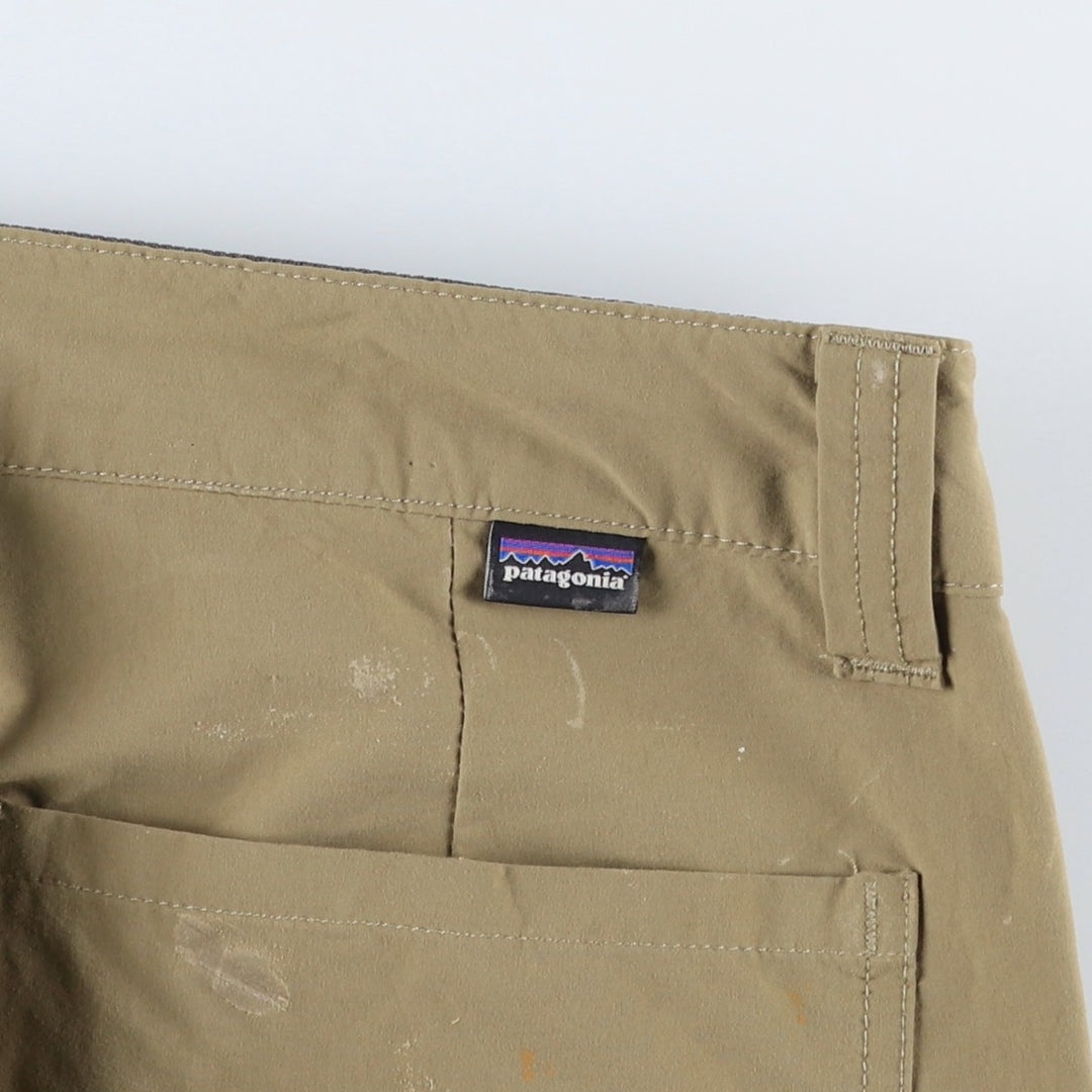 Patagonia Quantary Pants 55176FA20 Nylon Pants, Windbreaker Pants, Men's W34 equivalent Nylon Beige type Vintage Second Hand