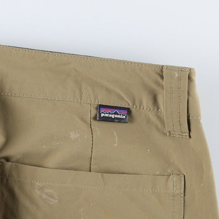 Patagonia Quantary Pants 55176FA20 Nylon Pants, Windbreaker Pants, Men's W34 equivalent Nylon Beige type Vintage Second Hand