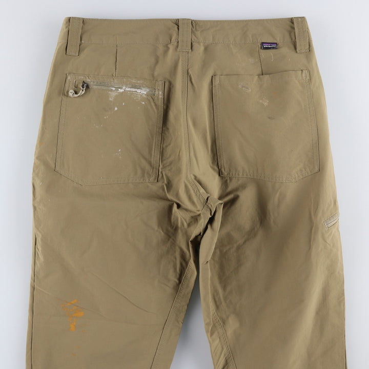 Patagonia Quantary Pants 55176FA20 Nylon Pants, Windbreaker Pants, Men's W34 equivalent Nylon Beige type Vintage Second Hand