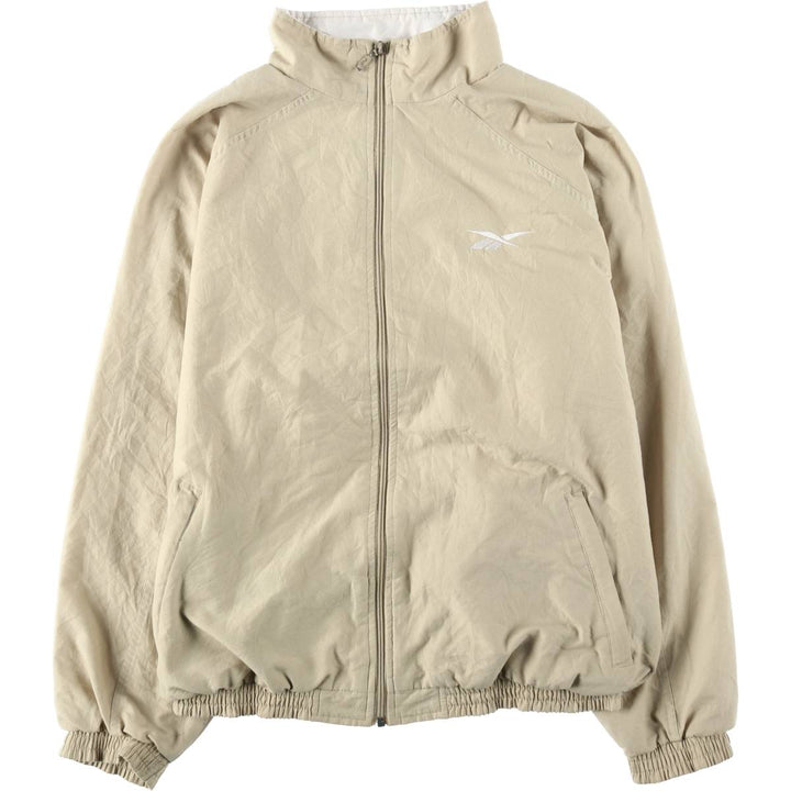 00s~ Reebok Windbreaker Men's M size polyester Beige type Vintage Second Hand