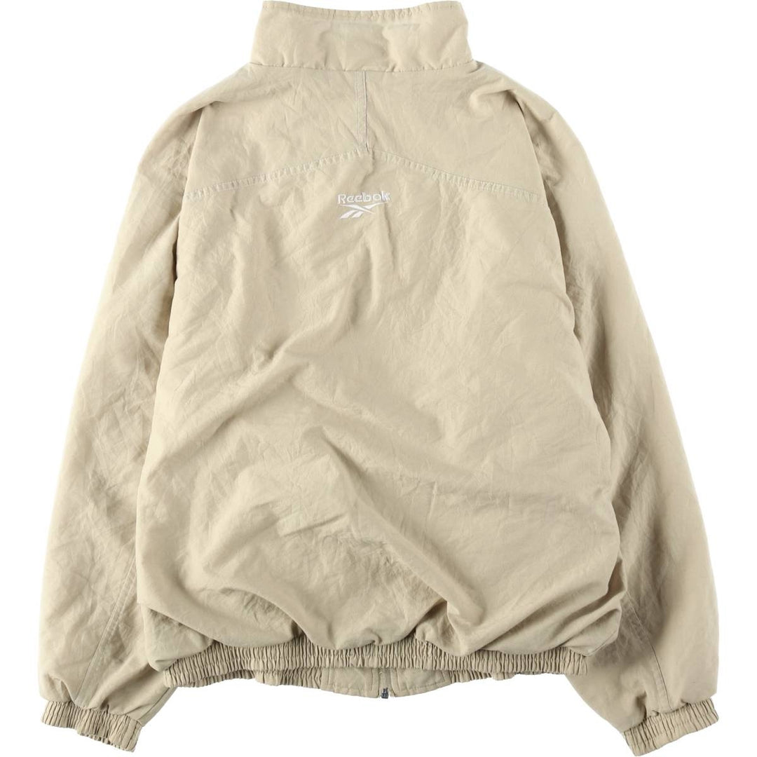 00s~ Reebok Windbreaker Men's M size polyester Beige type Vintage Second Hand