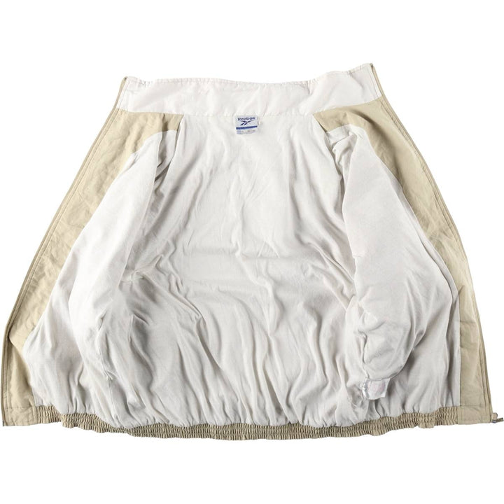 00s~ Reebok Windbreaker Men's M size polyester Beige type Vintage Second Hand
